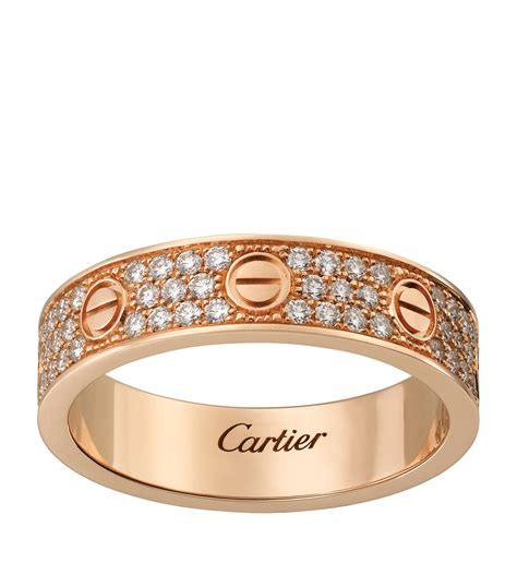 cartier rose gold wedding rings.